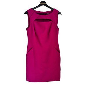 Anne Klein Pink Cut-out Sleeveless Sheath Dress with Pockets 6